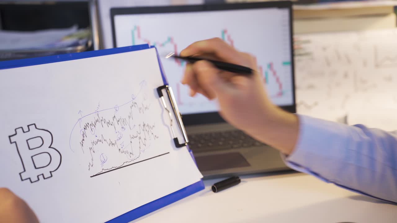 leyendo y analizando los gráficos de bitcoin.