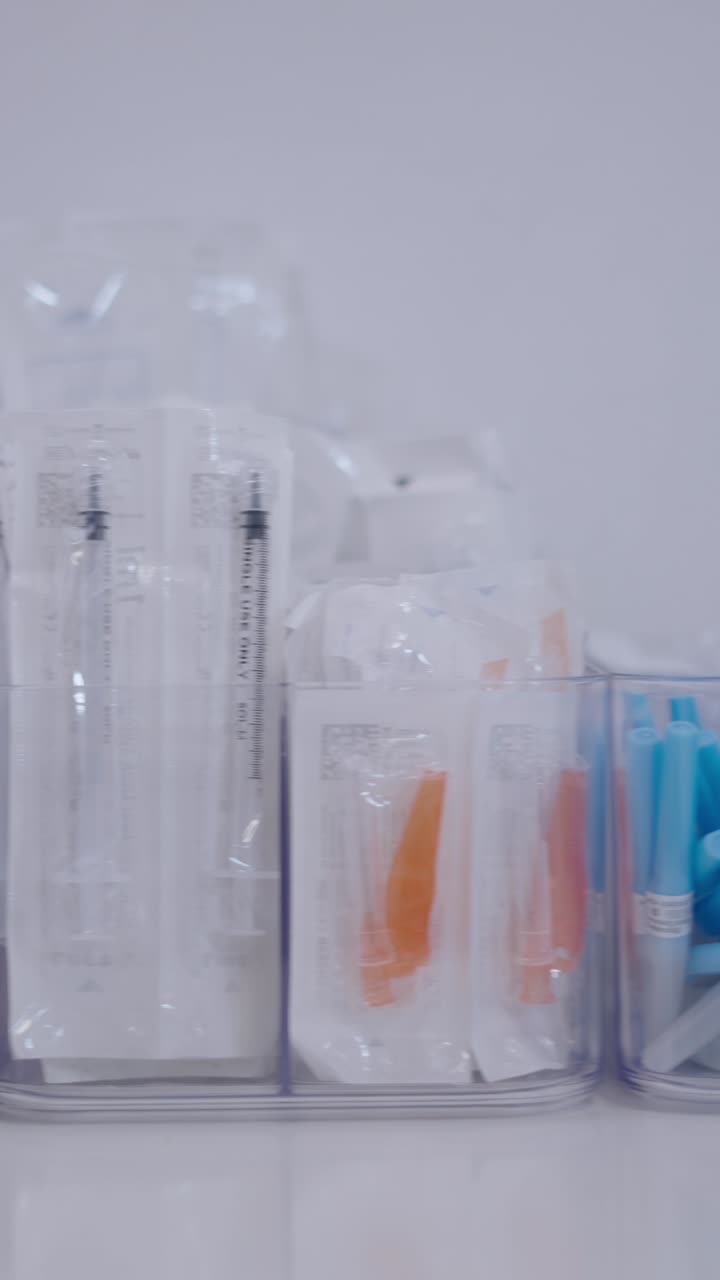 Medical supplies in packaging