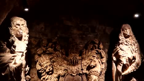 baroque sculptures in christ church crypt