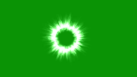gráficos de movimiento de portal mágico con fondo de pantalla verde