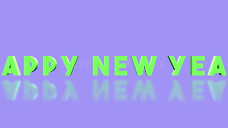 Rolling-Happy-New-Year-text-on-purple-gradient