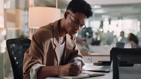 focused businessperson working in modern office