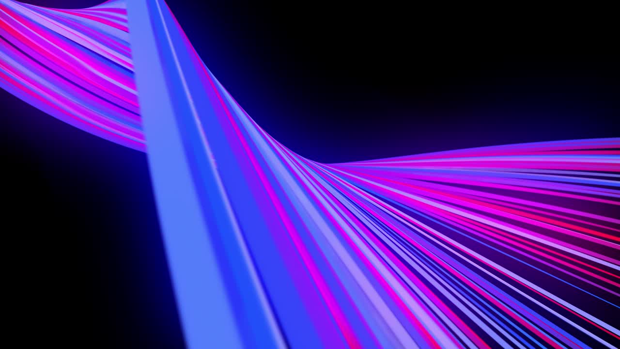 flujo de luz bg en 4k. fondo en bucle abstracto con rastros de luz, flujo de líneas de neón rojo azul en el espacio se mueven para formar formas espirales en bucle. fondo de diseño de movimiento moderno de moda. efecto de luz,