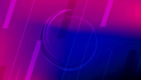 animación de video geométrica de tecnología de neón abstracta