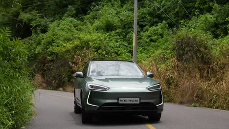 ev, high-end electric car brand seres 5, electric suv, electric car on the road, innovative