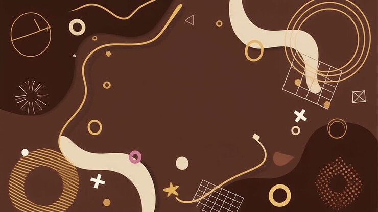 Modern Abstract Motion Graphics with Brown and Beige Geometric Shapes