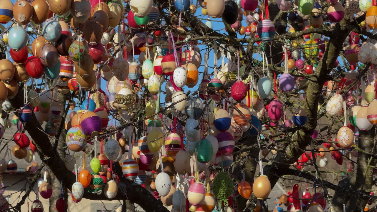 Colorful Easter egg tree decoration