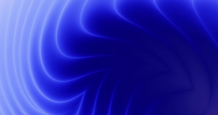Abstract Blue Glowing Waves sullo sfondo