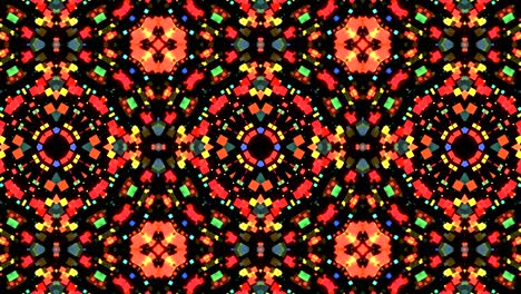 fondo de video caleidoscópico colorido. telón de fondo abstracto
