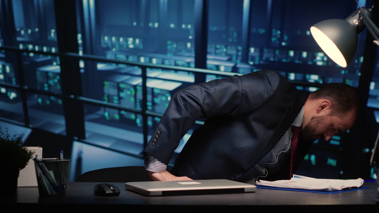 Information security officer finishing digitalization work