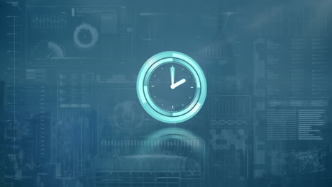 clock moving and data processing