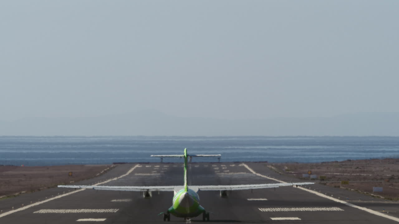 Takeoff of a passenger plane