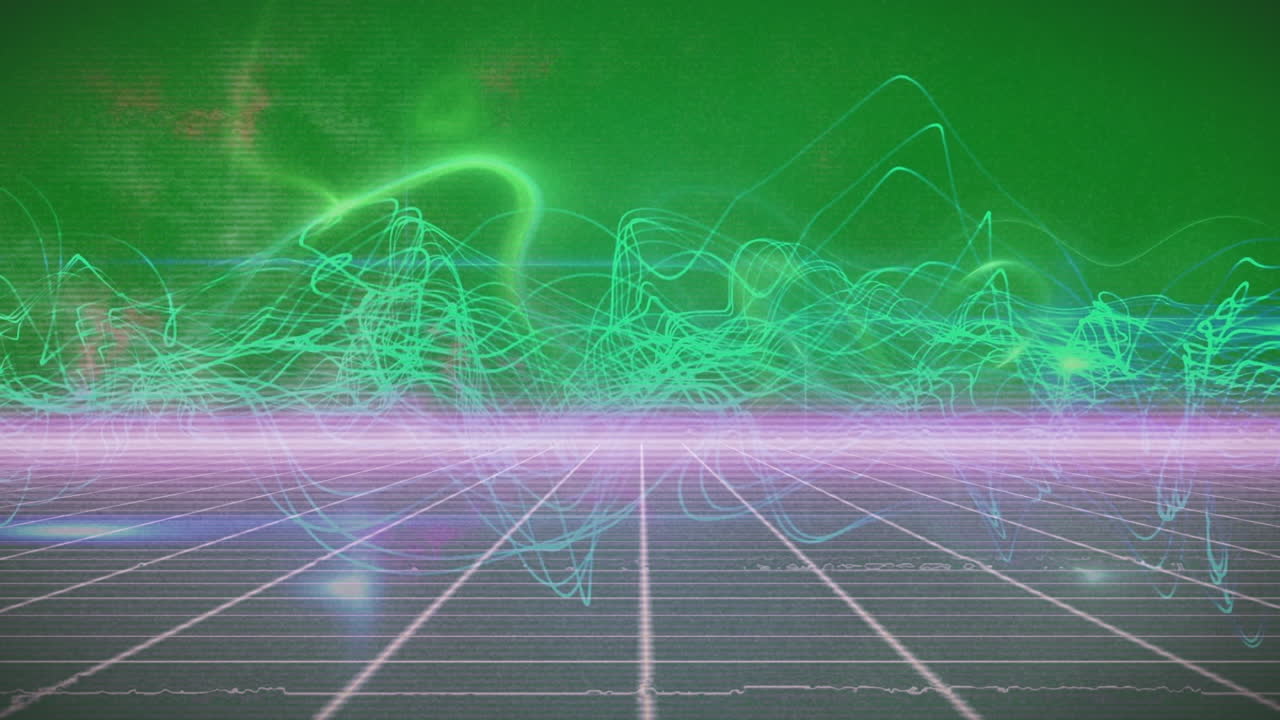 animación de la red de conexiones sobre formas