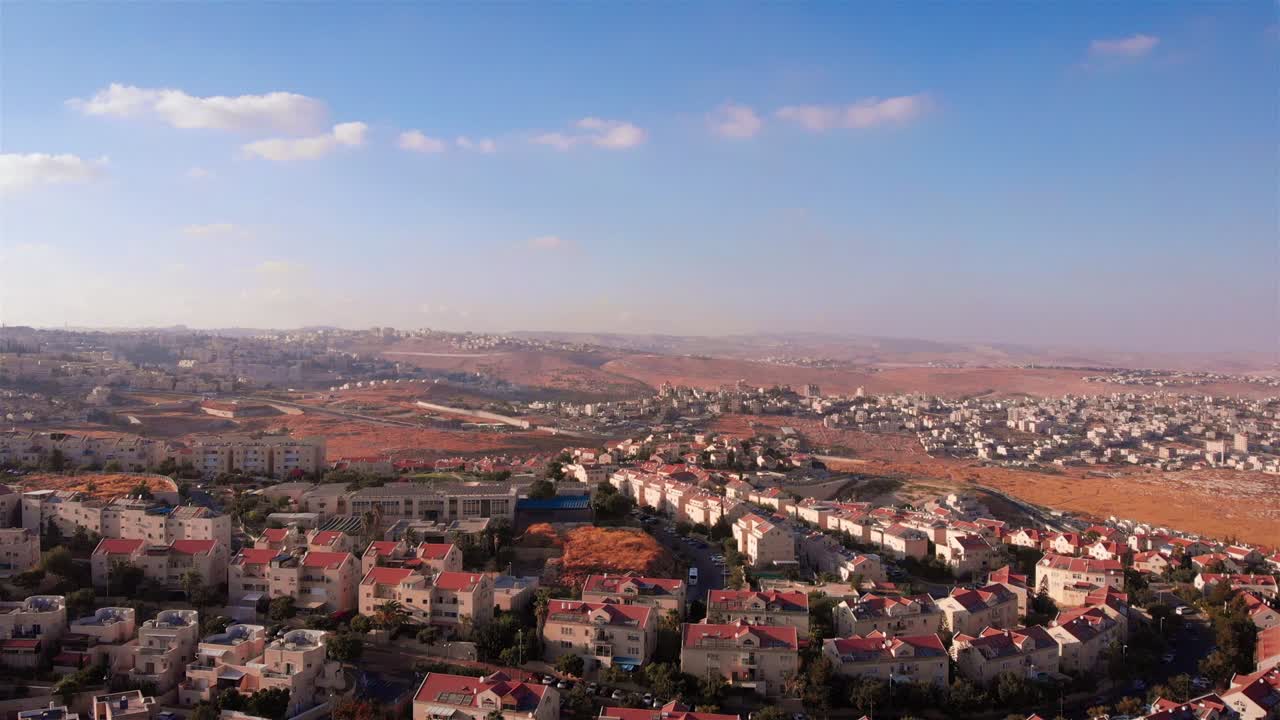 paisaje de las colinas de judea vista aérea