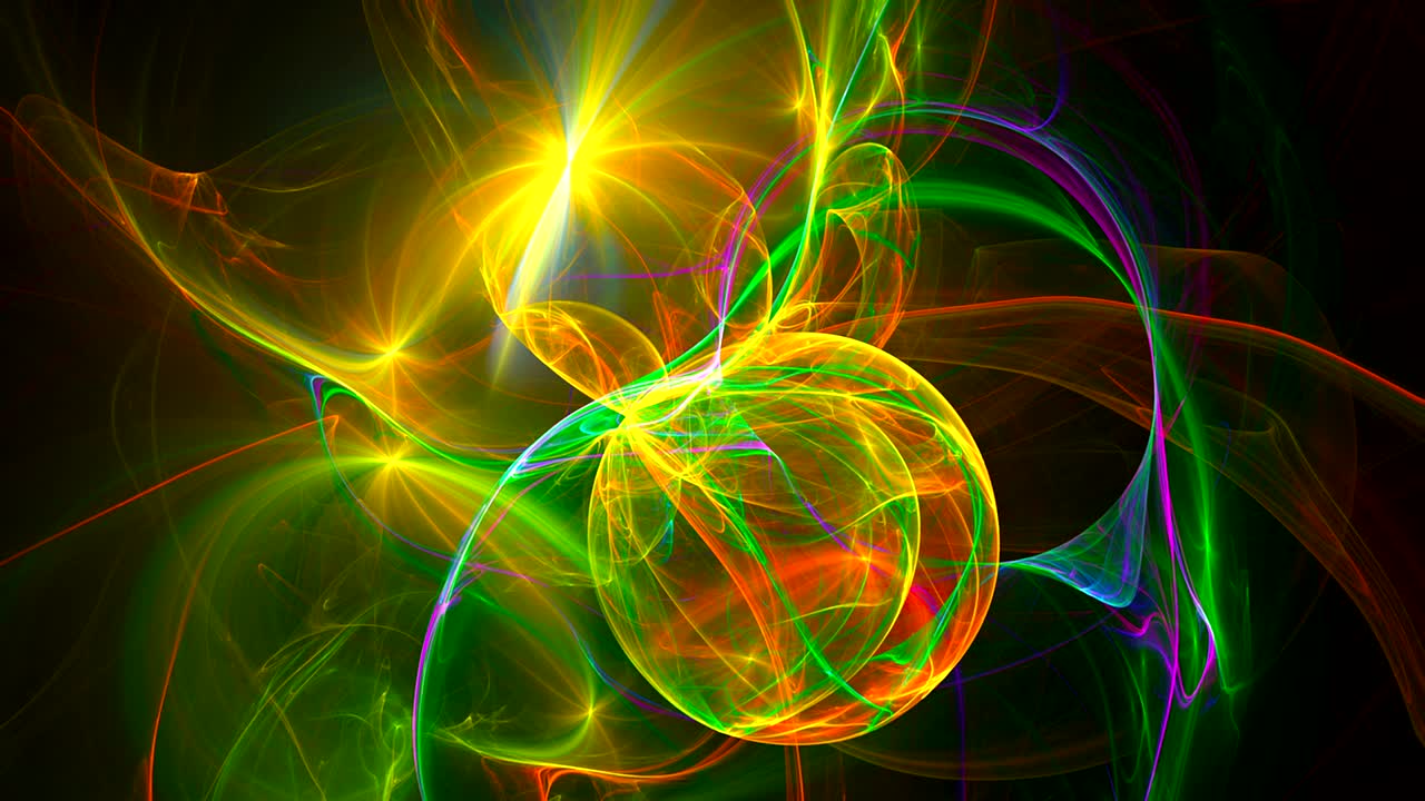 fondo fractal abstracto animación de renderización en 3d. bucle sin costuras