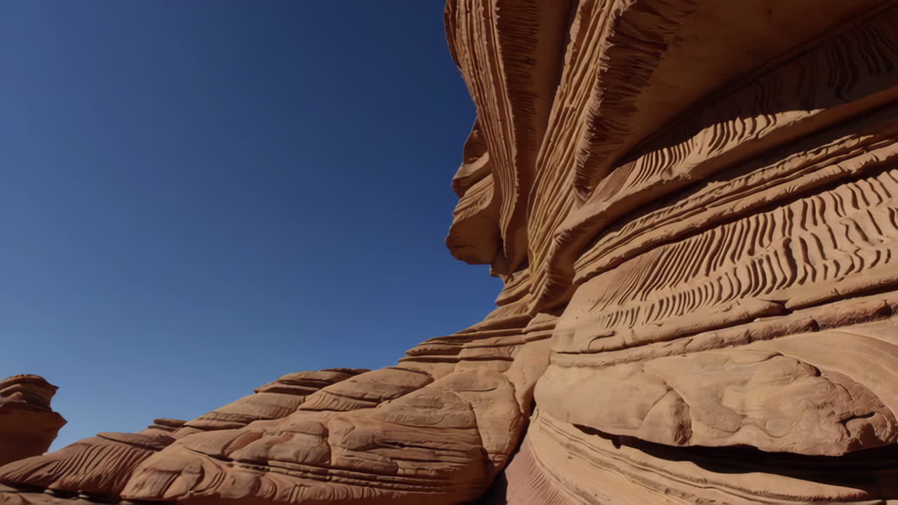Stunning Red Rock Formations Under a Clear Sky