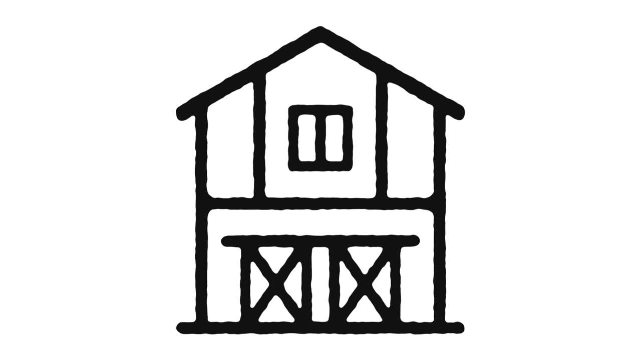 imágenes de animación de icono de granero y canal alfa