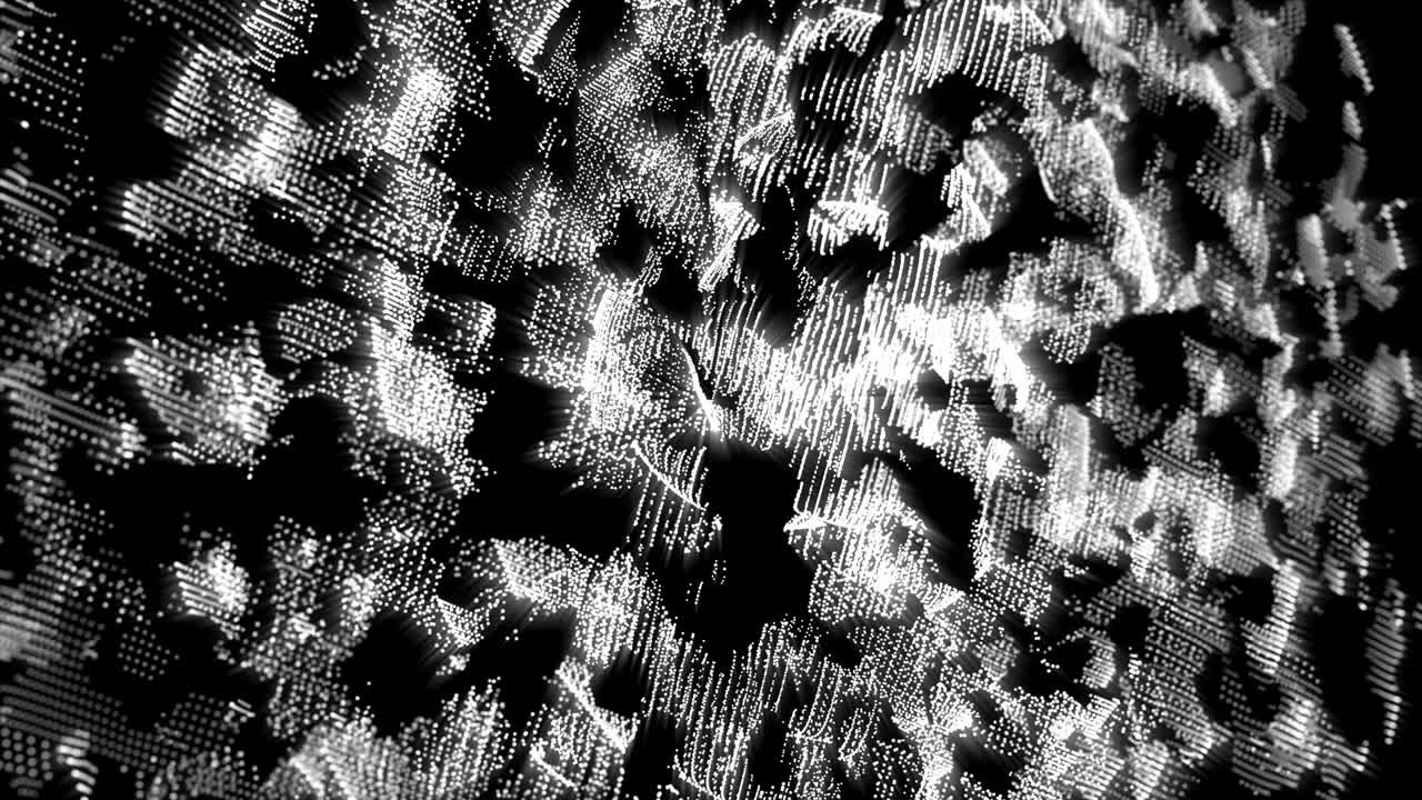 bucle de fondo de movimiento digital abstracto blanco