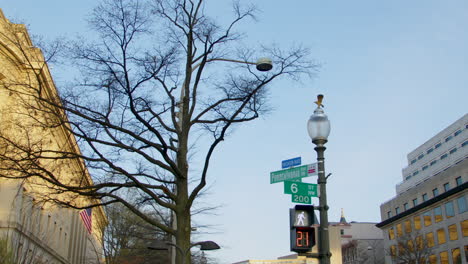 Das-Gebäude-Der-Federal-Trade-Commission-Im-Morgengrauen-Im-Frühen-Frühling-In-Washington-DC