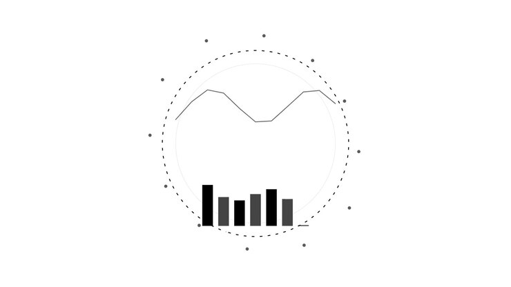 Animated Bar Chart and Line Graph Data Visualization