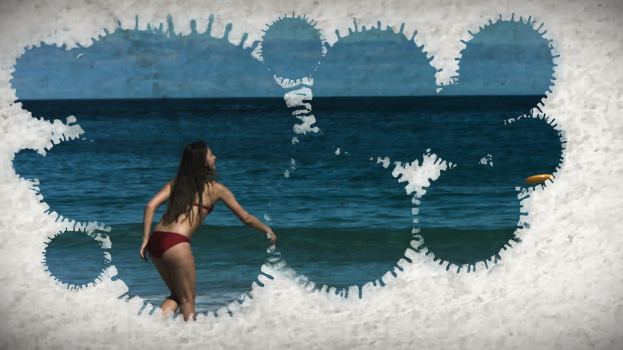 Strand-Montage in Zeitlupe