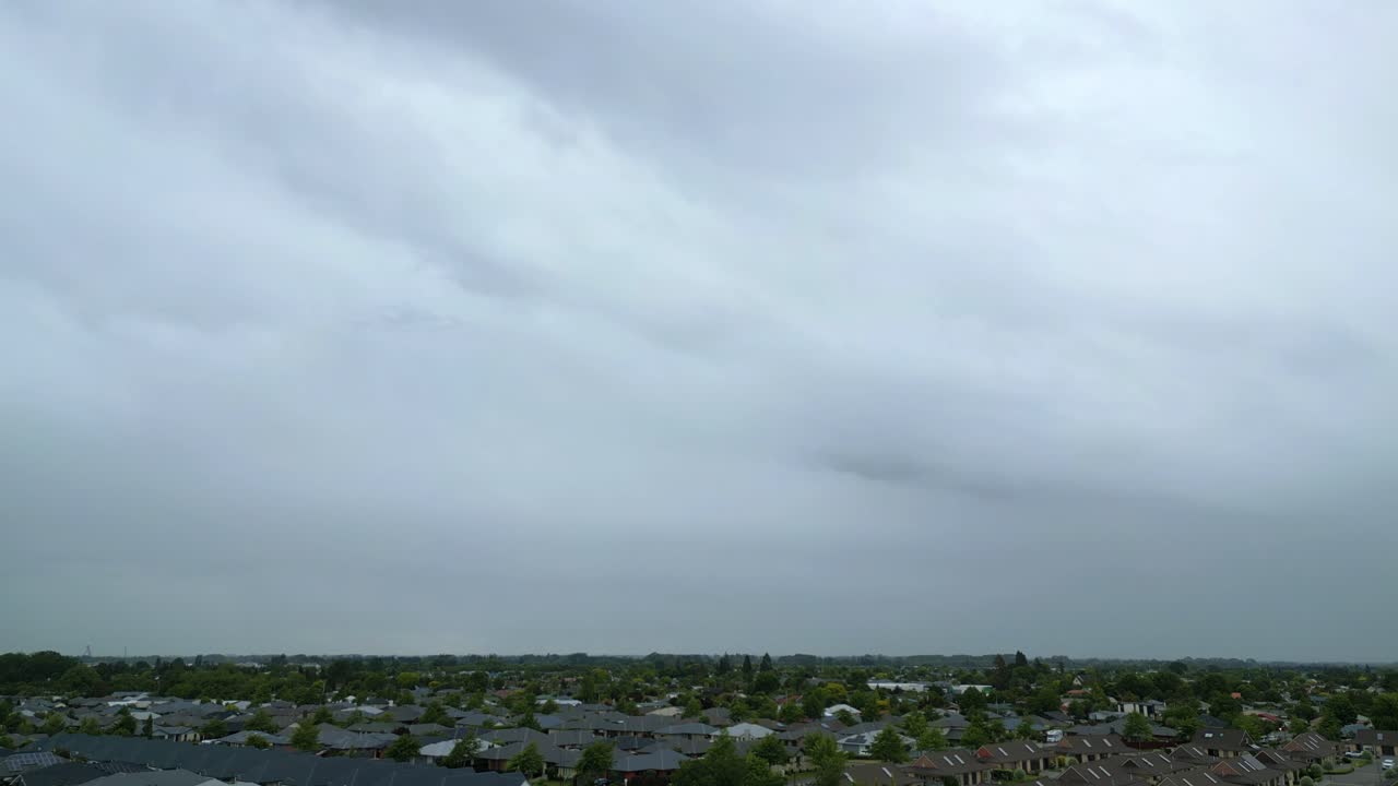 Slow-motion footage of a bright lightning strike captured during a live weather event in Rangiora New Zealand