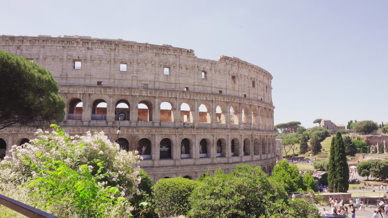 Colosseum during the day in Rome Italy