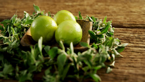 lemon in a bowl with herbs 4k