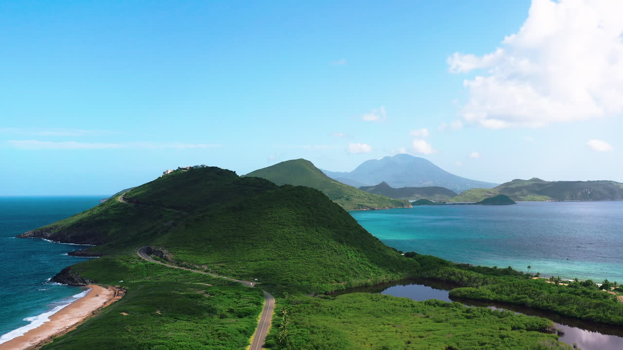 세인트 섬의 티모시 힐의 이국적인 낙원