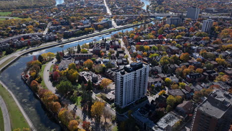 ottawa centretown aerial autumn skyline