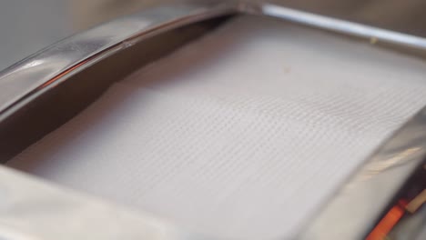 preparing food with paper tissue