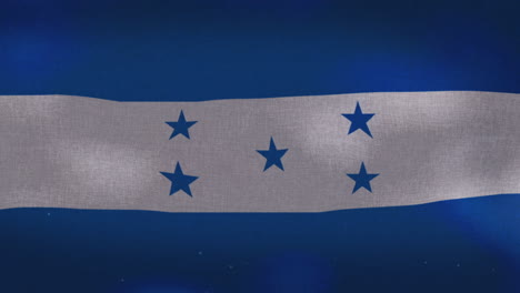 la bandera nacional de honduras ondeando
