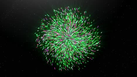 colorful fireworks display in the night sky