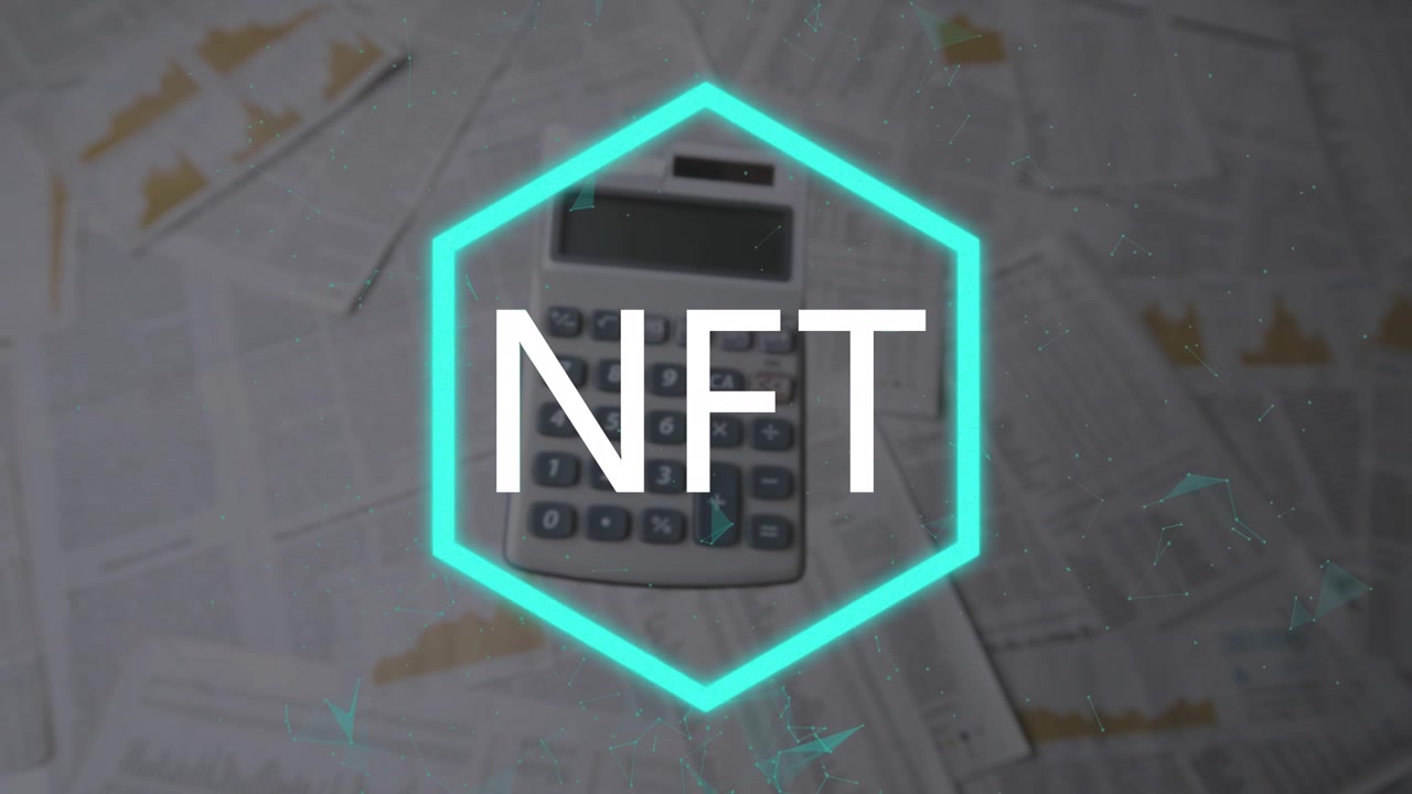 Animation of nft text over documents