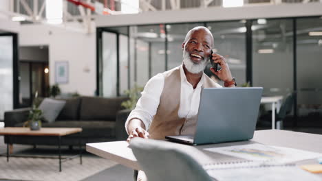 Business,-black-man-and-phone-call-in-modern