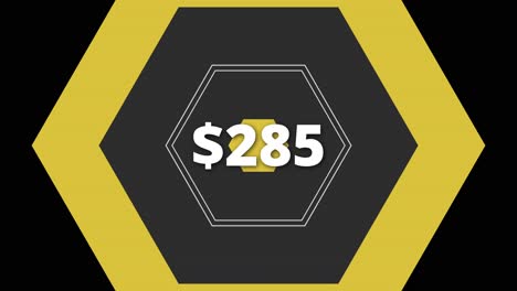 This graphic illustrates a price of $285 emphasizing visual appeal and clarity in digital marketplaces