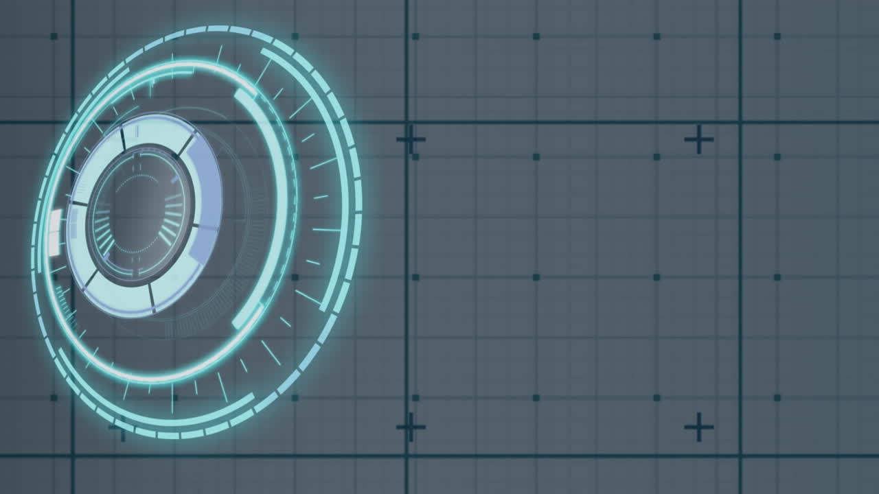 animación del escaneo del alcance sobre la cuadrícula