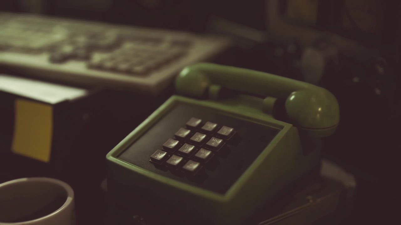 Fotografia ravvicinata che enfatizza un telefono vintage con uno sfondo sfocato e morbido