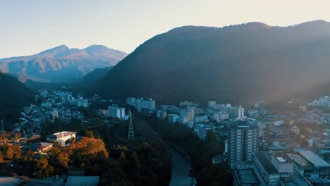 hermosa vista aérea de la ciudad