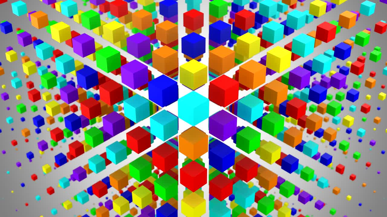 las cajas formaron una onda en el espacio