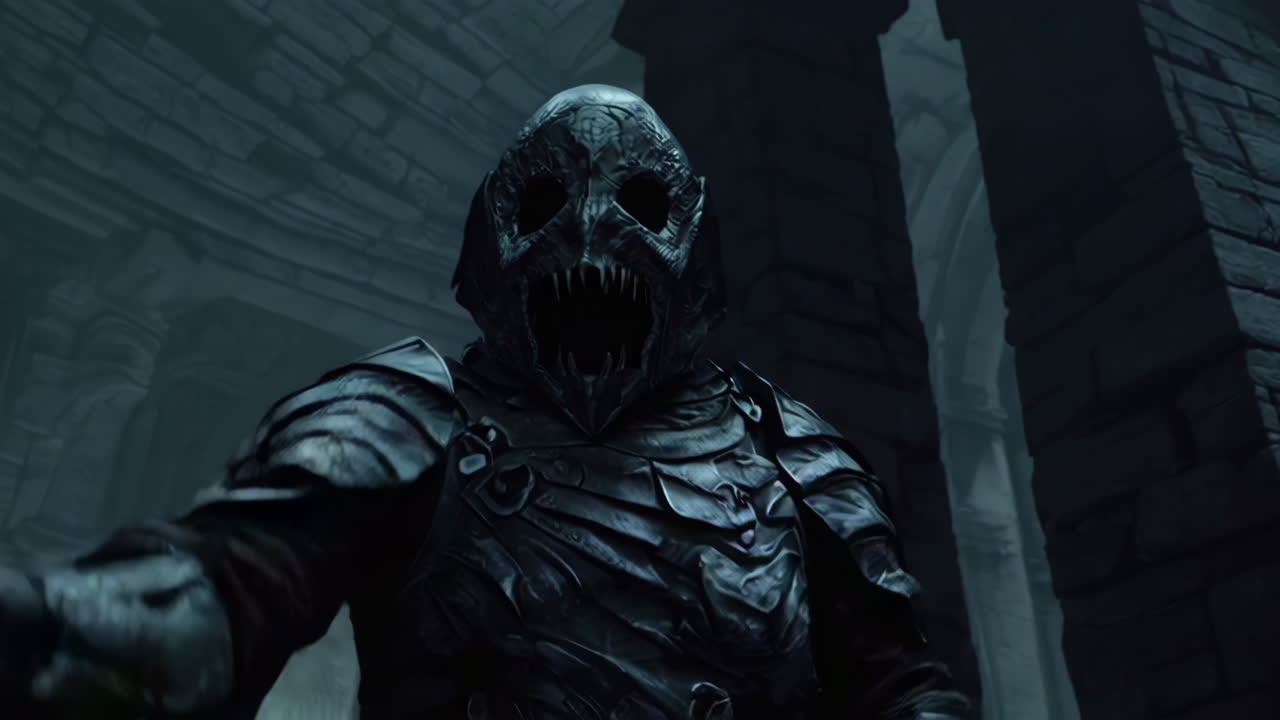 Dark Fantasy Warrior in Armor