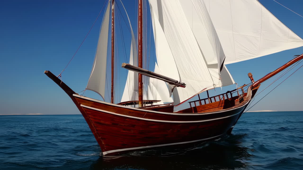 Traditional Dhow Sailing Boats