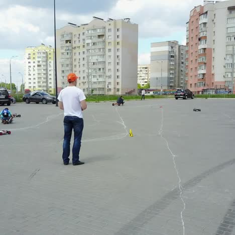carrera de rally de coches modelo rc