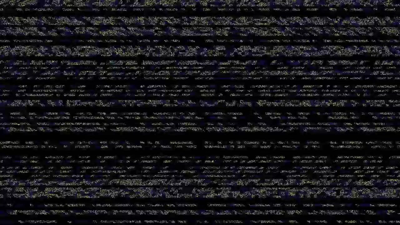 Analog Television Static Noise and Signal Interference