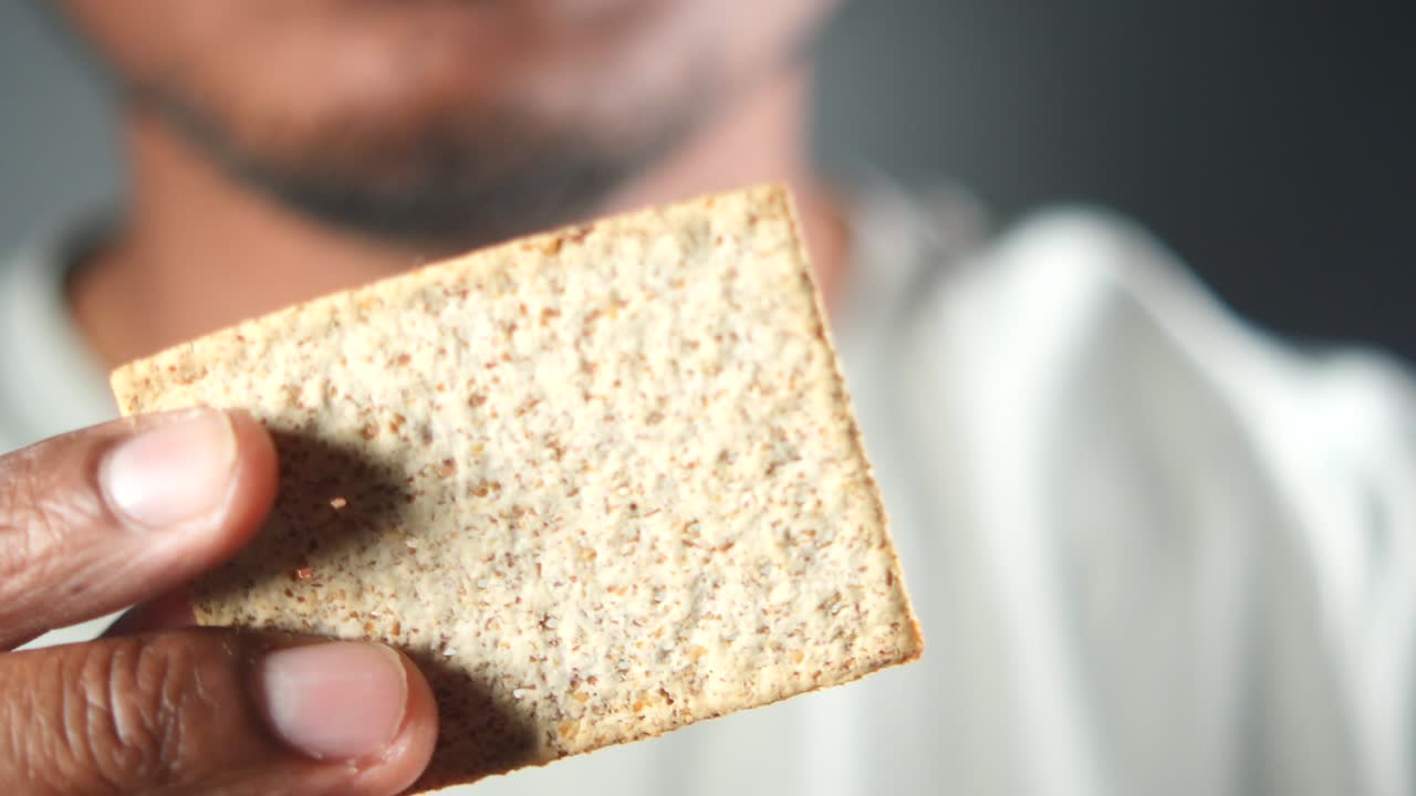 Person Holding a Crackers