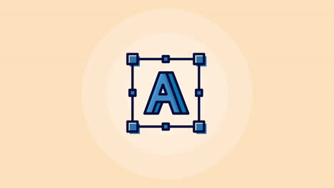 graphic design studio letter in square