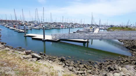 boats in the ventura harbor in ventura, california