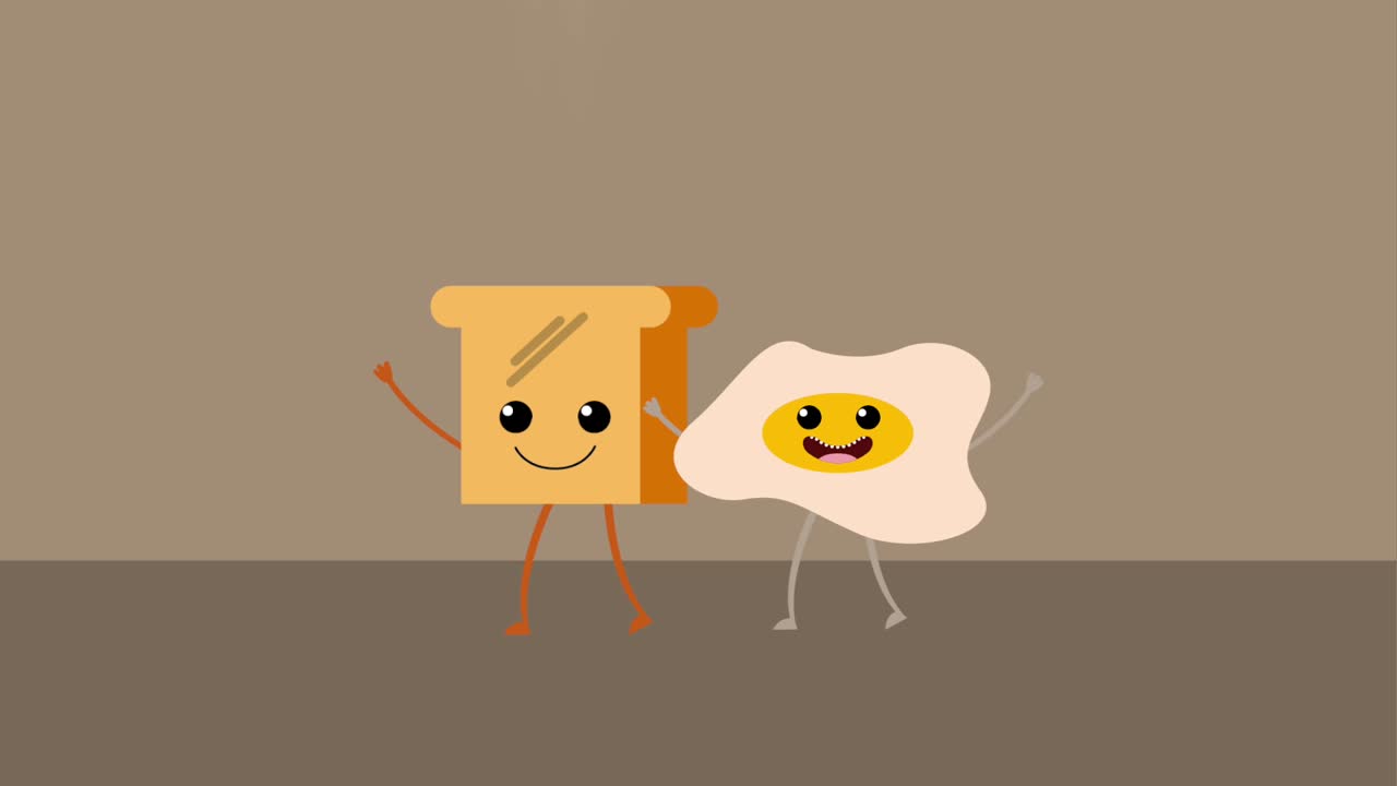 dibujos animados de comida kawaii