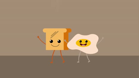 kawaii food cartoon