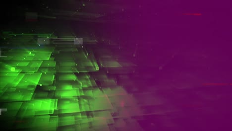 3D-green-lasers-forming-square-with-green-point-and-purple-filter-